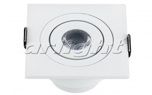  Светодиодный встраиваемый поворотный мебельный светильник LTM-S60x60WH 3W Day White 30deg  4000K 014924 Arlight