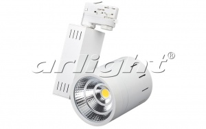  Светодиодный трековый светильник для трехфазной шины LGD-520WH-30W-4TR Warm White 24deg  3000K 017760 Arlight