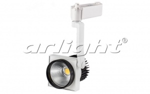  Светодиодный трековый светильник для однофазной шины LGD-536WH 30W Warm White  3000K 017764 Arlight