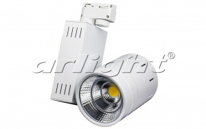  Светодиодный трековый светильник для однофазной шины LGD-520WH 30W Warm White  3000K 017765 Arlight
