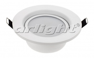  Светодиодный встраиваемый светильник LTD-80WH 9W Warm White 120deg  3000K 018043 Arlight