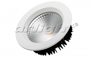  Светодиодный встраиваемый светильник LTD-145WH-FROST-16W Warm White 110deg  3000K 021068 Arlight