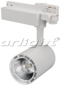  Светодиодный трековый светильник для трехфазной шины LGD-1530WH-30W-4TR White 24deg  6000K 021676 Arlight