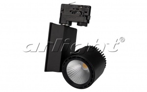  Светодиодный трековый светильник для трехфазной шины LGD-2282BK-45W-4TR White 24deg  6000K 022057 Arlight