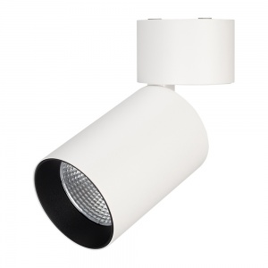 Светодиодный светильник Arlight SP-Polo-Surface-Flap-R85-15W White 5000K (WH-BK 40 deg) 027557