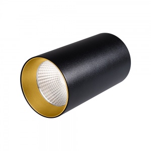 Светодиодный светильник Arlight SP-Polo-Surface-R85-15W White 5000K (BK-GD 40 deg) 027520