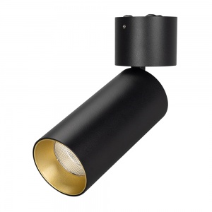 Светодиодный светильник Arlight SP-Polo-Surface-Flap-R65-8W White 5000K (BK-GD 40 deg) 027538
