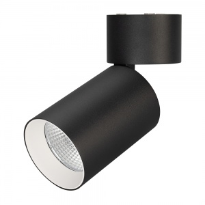 Светодиодный светильник Arlight SP-Polo-Surface-Flap-R85-15W Warm 3000K (BK-WH 40 deg) 027549