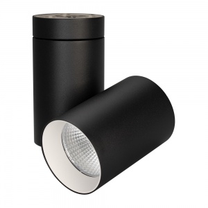 Светодиодный светильник Arlight SP-Polo-Surface-Turn-R85-15W Warm 3000K (BK-WH 40 deg) 027567
