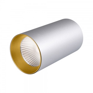 Светодиодный светильник Arlight SP-Polo-R85-1-15W Warm White 3000K 40deg (Silver-Gold Ring) 022971