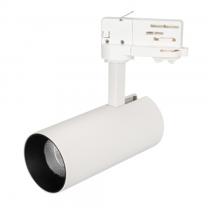 Трековый светодиодный светильник трехфазный Arlight SP-Polo-Track-Leg-R65-8W White 5000K (WH-BK, 40 deg) 027479