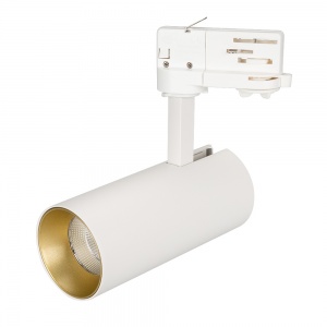 Трековый светодиодный светильник трехфазный Arlight SP-Polo-Track-Leg-R65-8W White 5000K (WH-GD 40 deg) 027481