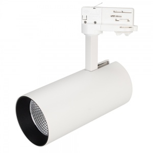 Трековый светодиодный светильник трехфазный Arlight SP-Polo-Track-Leg-R85-15W White 5000K (WH-BK 40 deg) 027461