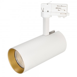 Трековый светодиодный светильник трехфазный Arlight SP-Polo-Track-Leg-R85-15W White 5000K (WH-GD 40 deg) 027463