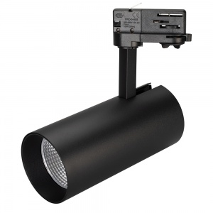 Трековый светодиодный светильник трехфазный Arlight SP-Polo-Track-Leg-R85-15W Warm 3000K (BK-BK deg) 027452