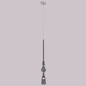  Светодиодный подвесной светильник Lux SP1 B Smoke  1x3W 3000K 2260/201 Crystal Lux