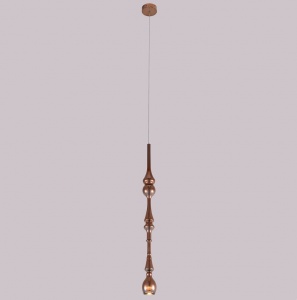  Светодиодный подвесной светильник Lux SP1 D Copper  1x3W 3000K 2268/201 Crystal Lux