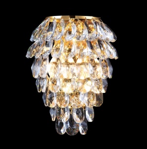 Бра Crystal Lux Charme AP3 Gold/Transparent 1374/403