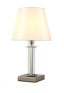 Настольная лампа Crystal Lux Nicolas LG1 Nickel/White 3400/501