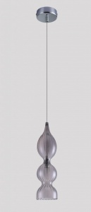  Подвесной светильник Crystal Lux Iris SP1 B Smoke 2074/201