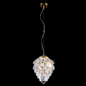 Подвесной светильник Crystal Lux Charme SP2 Gold/Transparent 1374/202