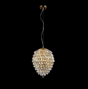 Подвесной светильник Crystal Lux Charme SP4 Gold/Transparent 1374/204