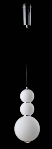 Подвесной светодиодный светильник Crystal Lux Desi SP3 Chrome/White 12W 3000K 0470/203