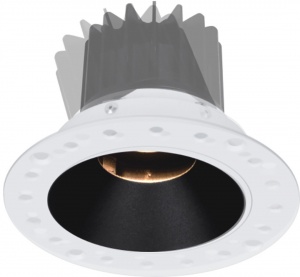  Светильник потолочный светодиодный встраиваемый серия FA Черно-белый 7.7Вт IP20 Теплый белый (3000К)  003546