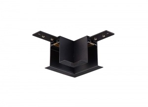 L-образный угол-соединитель для встраиваемого магнитного шинопровода Donolux Magic track L corner DLM01/Black