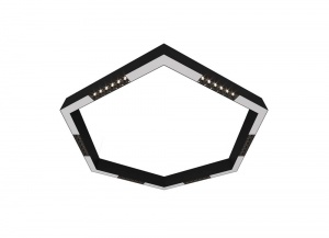 Накладной светодиодный светильник Donolux Eye-Hex Черный 36W 3000K DL18515С111B36.34.900BW