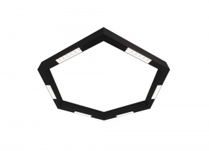 Накладной светодиодный светильник Donolux Eye-Hex Черный 36W 3000K DL18515С111B36.34.900WB
