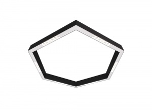 Накладной светодиодный светильник Donolux Eye-Hex Черный 36W 3000K DL18515С111B36.34.900WW