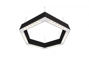 Подвесной светодиодный светильник Donolux Eye-Hex Черный 36W 3000K DL18515S111B36.34.500WW