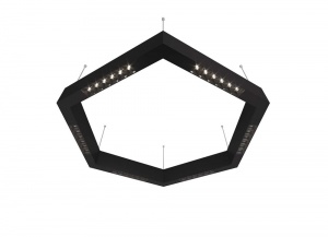 Подвесной светодиодный светильник Donolux Eye-Hex Черный 36W 3000K DL18515S111B36.34.700BB