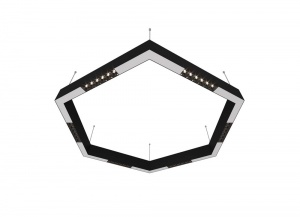 Подвесной светодиодный светильник Donolux Eye-Hex Черный 36W 3000K DL18515S111B36.48.900BW