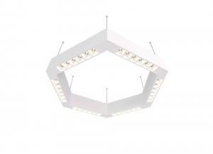 Подвесной светодиодный светильник Donolux Eye-Hex Белый 36W 3000K DL18515S111W36.34.500WW