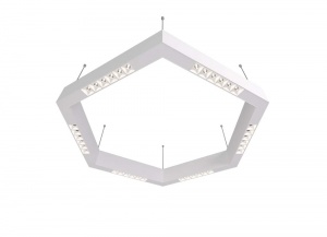 Подвесной светодиодный светильник Donolux Eye-Hex Белый 36W 3000K DL18515S111W36.34.700WW