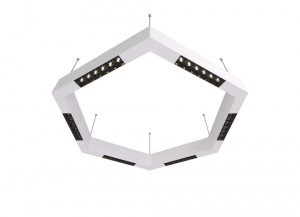 Подвесной светодиодный светильник Donolux Eye-Hex Белый 36W 3000K DL18515S111W36.34.700BW