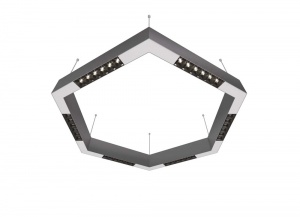 Подвесной светодиодный светильник Donolux Eye-Hex Алюминиевый 36W 3000K DL18515S111А36.34.700BW