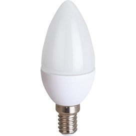  Светодиодная лампа Premium E14  8W 220V 2700K, матовая свеча (композит) C4MW80ELC Ecola