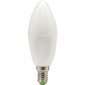  Светодиодная лампа Premium E14  7W 220V 4000K, матовая свеча (композит) C4RV70ELC Ecola