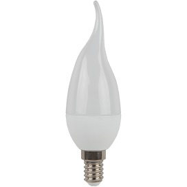  Светодиодная лампа E14  7W 220V 6000K, матовая свеча на ветру (композит) C4YD70ELC Ecola