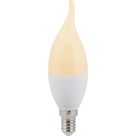  Светодиодная лампа E14  7W 220V gold, матовая свеча на ветру (композит) C4YG70ELC Ecola