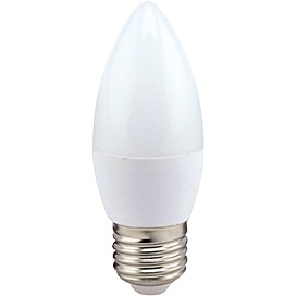  Светодиодная лампа E27  8W 220V 2700K, матовая свеча (композит) C7LW80ELC Ecola