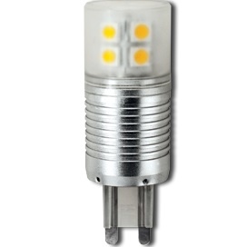  Светодиодная лампа  G9 Corn Mini Premium 4,1W 220V 4200K 300° (алюм. радиатор) G9SV41ELC Ecola