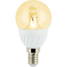  Светодиодная лампа K4FG40ELC LED Premium 4W G45 220V E14 золотистый 320° прозрачный шар искристая точка