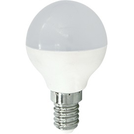  Светодиодная лампа Premium E14  8W 220V 4000K G45, матовый шар (композит) K4QV80ELC Ecola