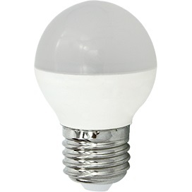  Светодиодная лампа Premium E27  8W 220V 4000K G45, матовый шар (композит) K7QV80ELC Ecola