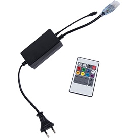 Контролер Ecola LED strip 220V RGB IR controller (IP20) 1000W 4.5A для ленты 220V 16x8 IP68 с инфракрасным пультом CR161KESB