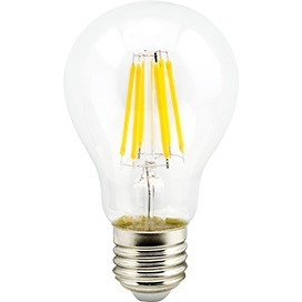  Светодиодная филаментная лампа E27  10W 220-240V 2700K A60, прозрачный шар 360° N7LW10ELC Ecola